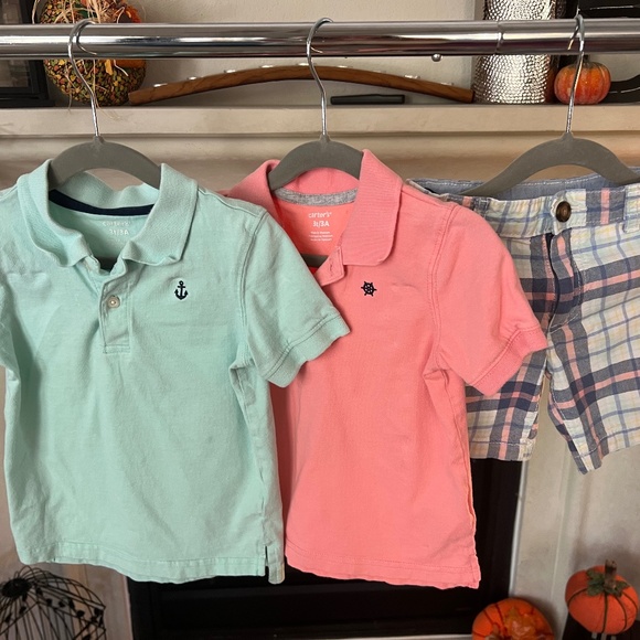 Other - ***SOLD*** Two Carter's Polos + Shorts